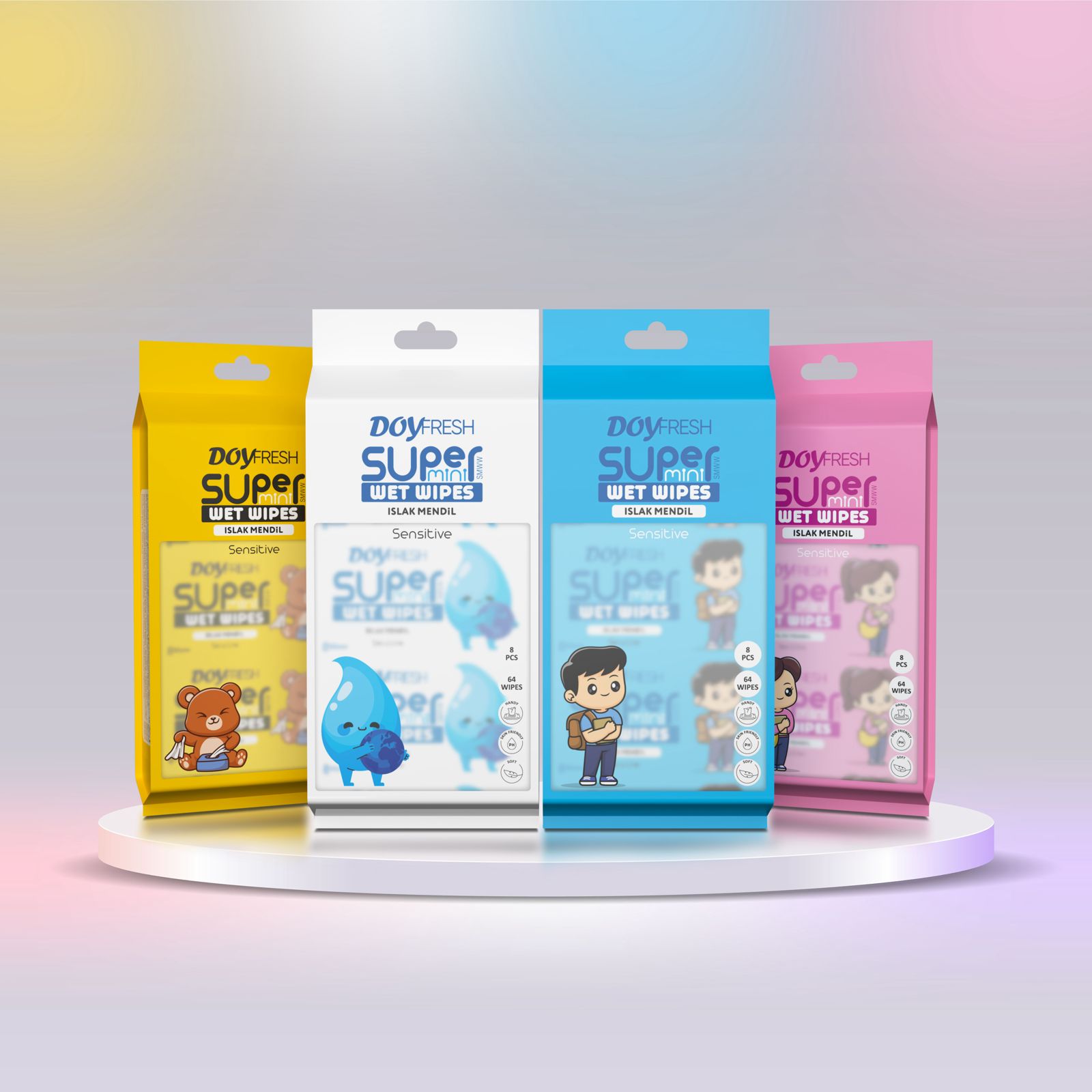 {{ Süper Mini Islak Mendil Sensitive }}