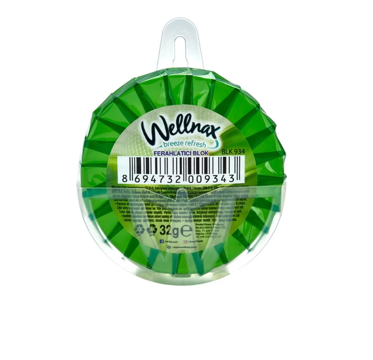 Wellnax Ferahlatıcı Blok Çam Askılı 32 gr